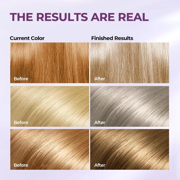 Karseell Purple Hair Mask & Shampoo Set | Complete Toning Duo for Blonde & Silver Hair