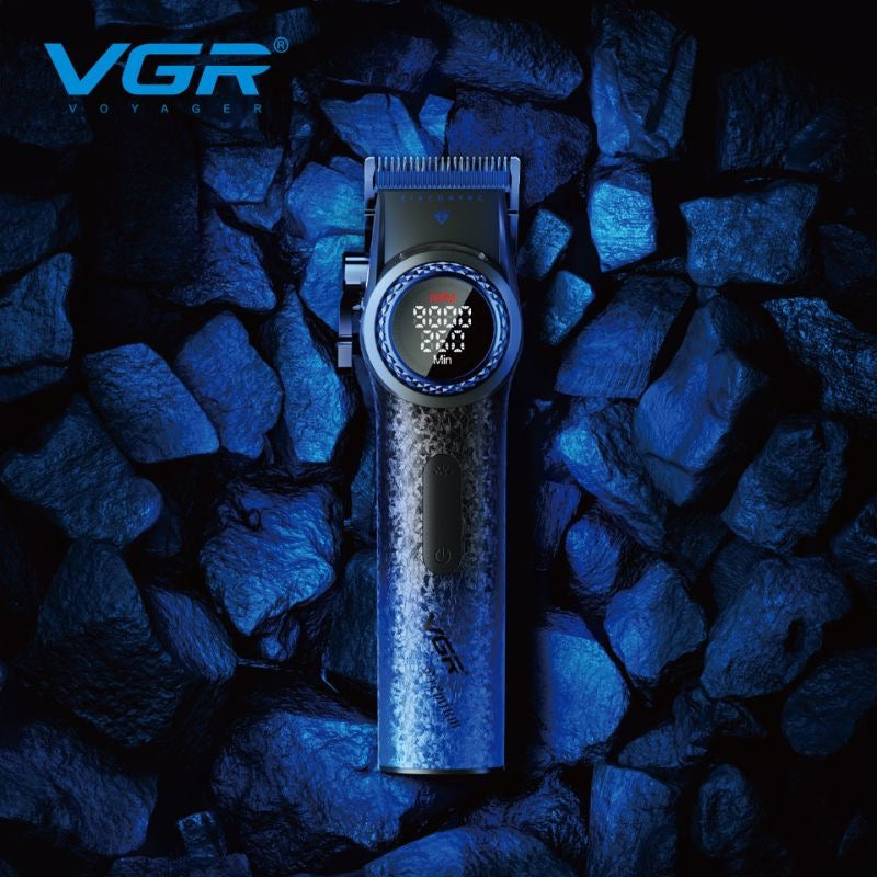 VGR V-001 Professional Hair Clipper — Blue Edition