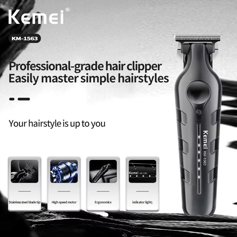 Kemei KM-1563 Cordless Zero Gap Hair Trimmer