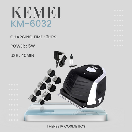 Kemei 6032 - Theresia Cosmetics - Barber Machines - Theresia Cosmetics
