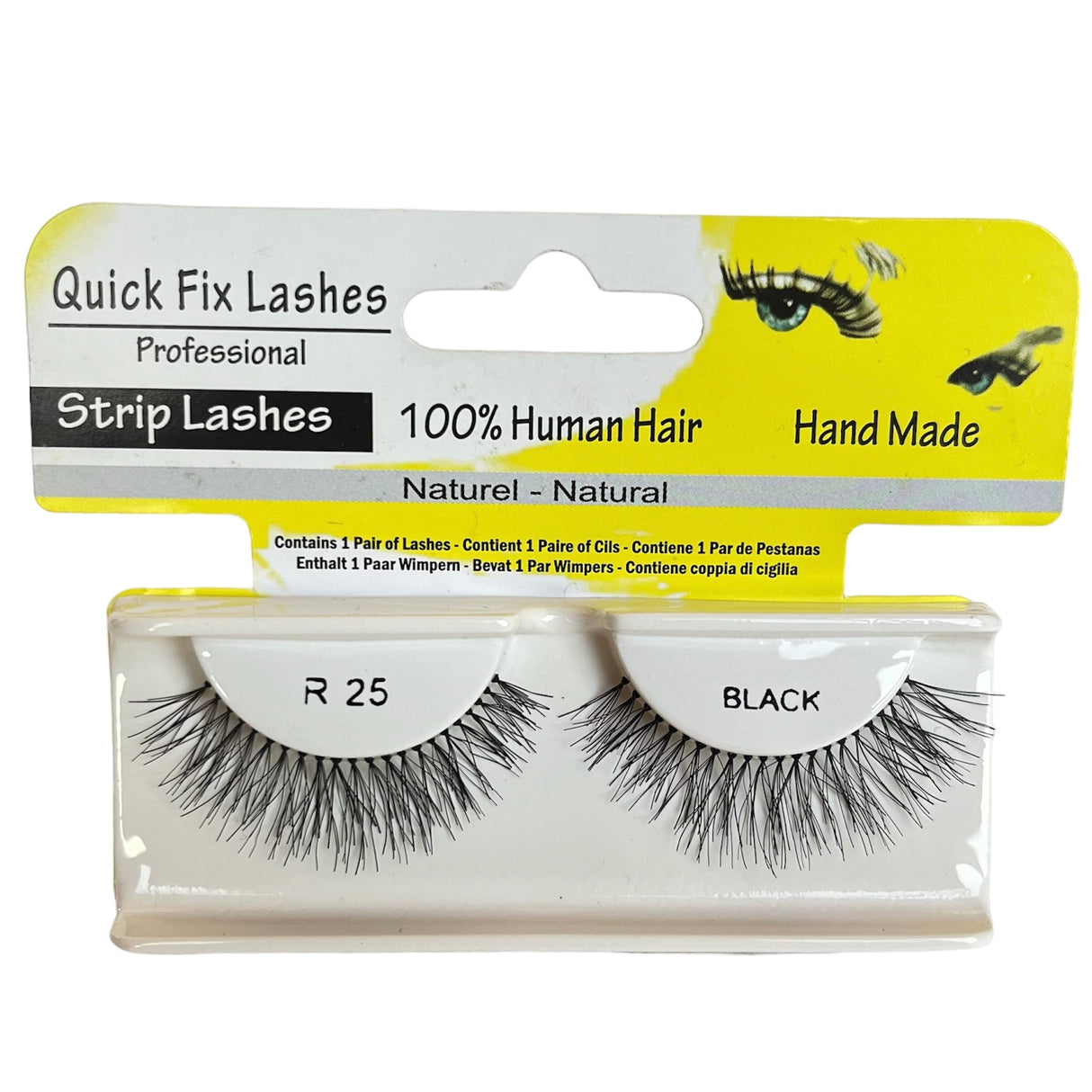 Quick Fix Strip Lashes - R25 Black - Theresia Cosmetics - Eyelashes - Theresia Cosmetics