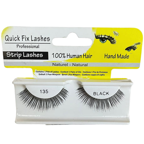 Quick Fix Strip Lashes - 135 Black - Theresia Cosmetics - Eyelashes - Theresia Cosmetics