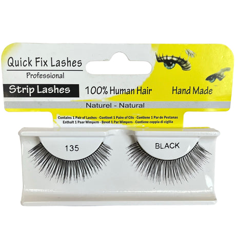 Quick Fix Strip Lashes - 135 Black - Theresia Cosmetics - Eyelashes - Theresia Cosmetics