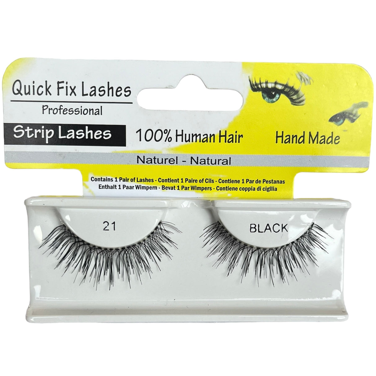 Quick Fix Strip Lashes - 21 Black - Theresia Cosmetics - Eyelashes - Theresia Cosmetics