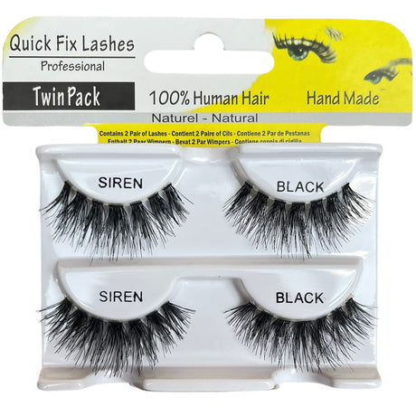 Quick Fix Strip Lashes - Siren Black 2 Packs - Theresia Cosmetics - Eyelashes - Theresia Cosmetics