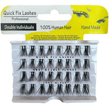 Quick Fix Double Individuals Lashes - Knot Double Flare Black - Theresia Cosmetics - Eyelashes - Theresia Cosmetics