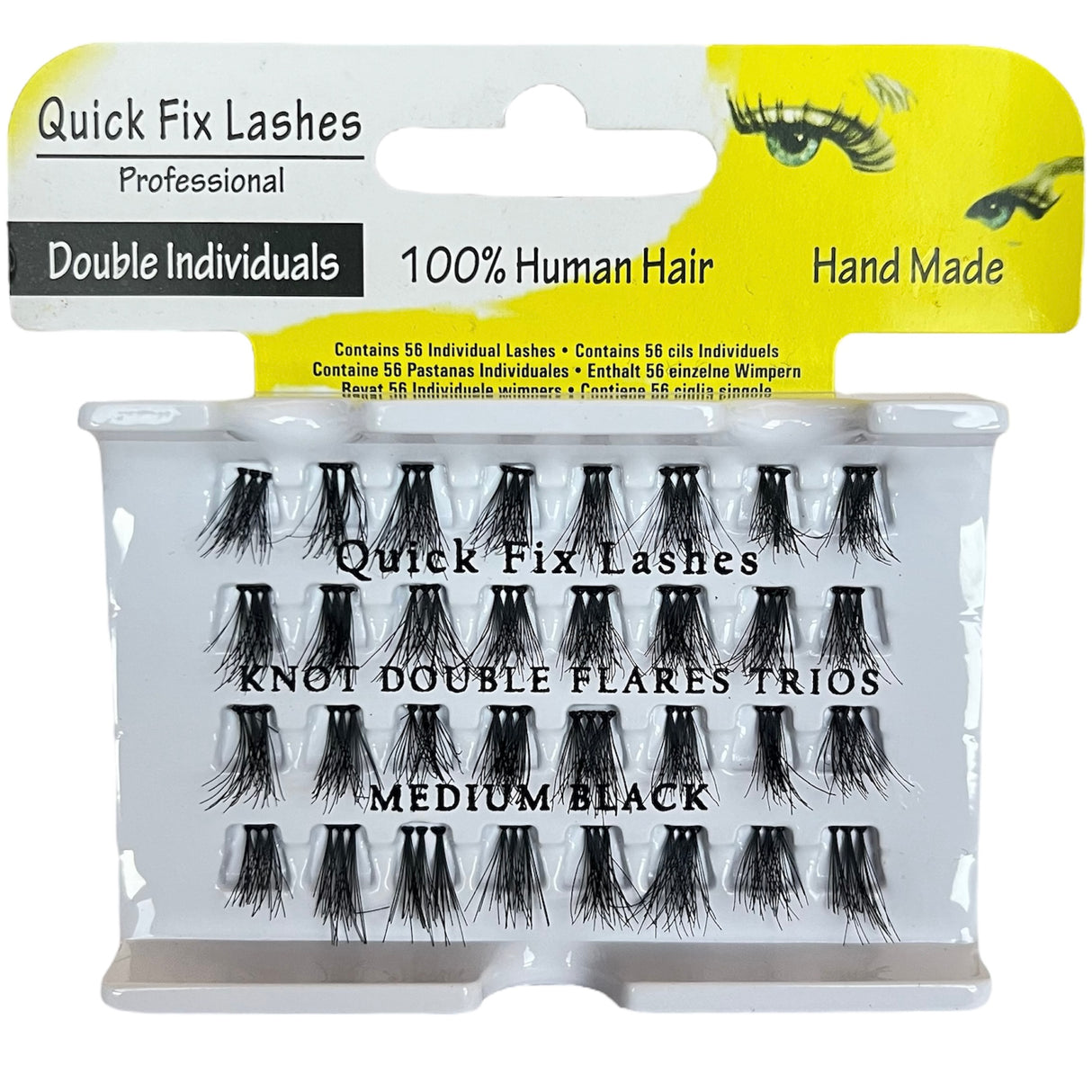 Quick Fix Double Individuals Lashes - Knot Double Flares Trio Black - Theresia Cosmetics - Eyelashes - Theresia Cosmetics