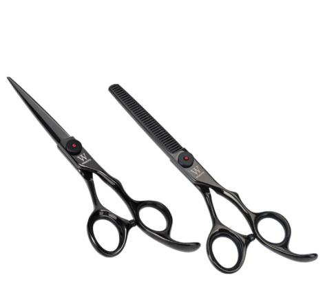 Wmark PS-002 Black Scissor Set 6"inches 440c Steel