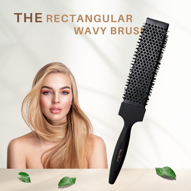 Rectangular Wavy Brush - Theresia Cosmetics - Theresia Cosmetics